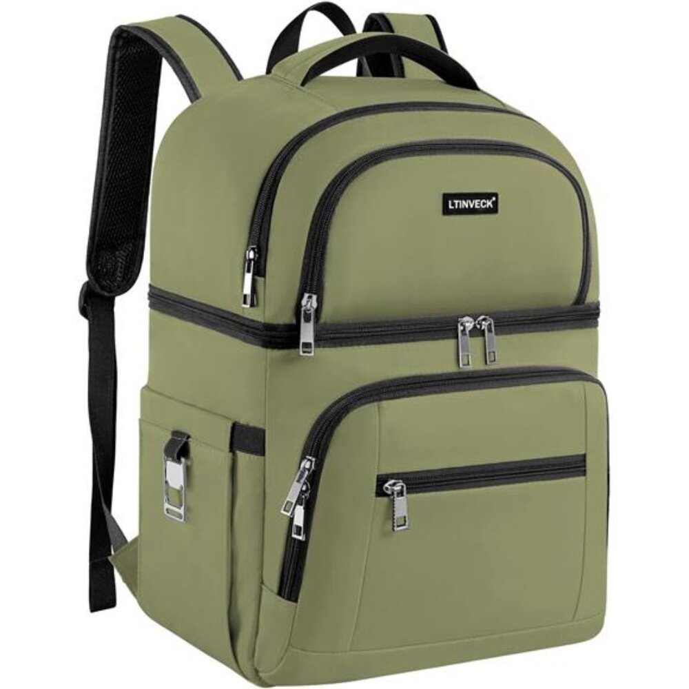 Cooler Backpack,Insulated Backpack Cooler Leakproof Double Deck Cooler Bag